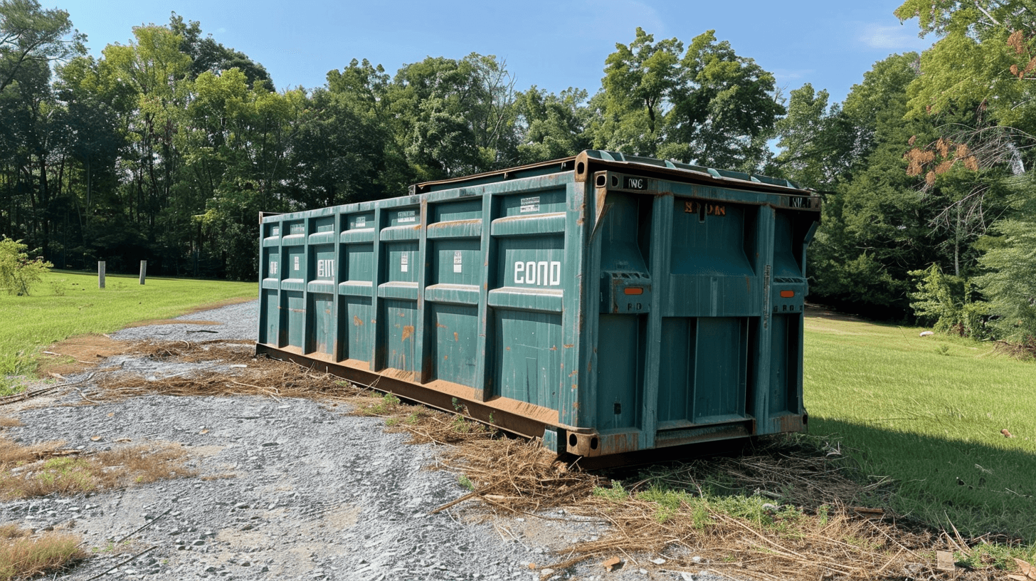 dumpster rental on property